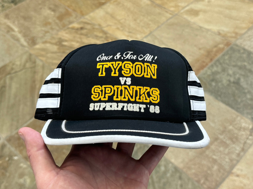 Vintage Mike Tyson Vs Leon Spinks Superfight Snapback Boxing Hat ***