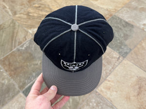 Vintage Oakland Raiders Plain Logo Pin Stripe Snapback Football Hat