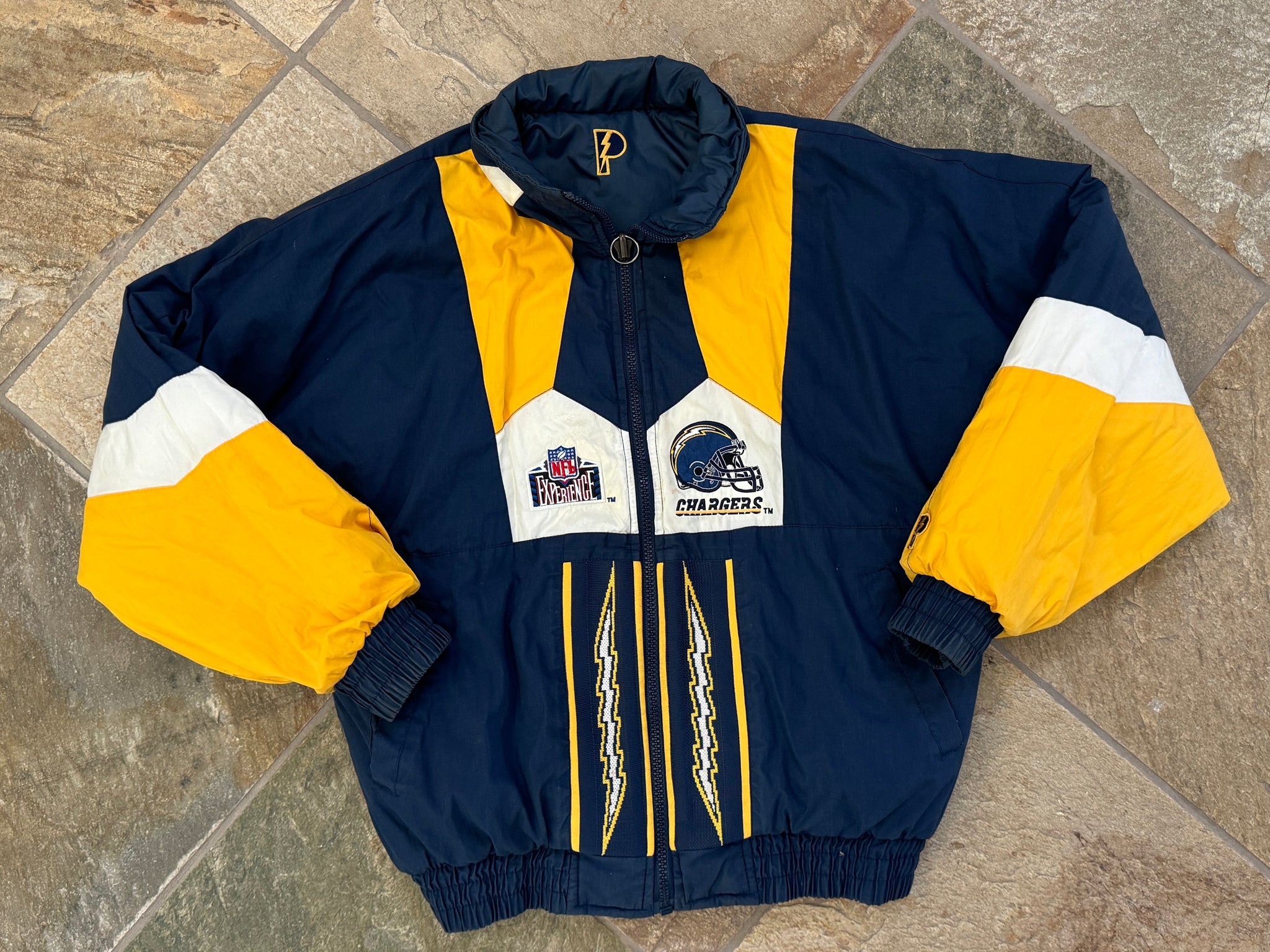Vintage San Diego Chargers Pro Player Reversible Parka Football