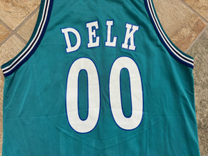 Vintage Charlotte Hornets Tony Delk Champion Basketball Jersey, Size 44, Large