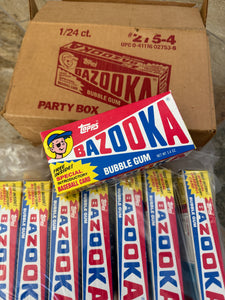 Vintage 1991 Topps Bazooka Bubble Gum Baseball Card Box ###