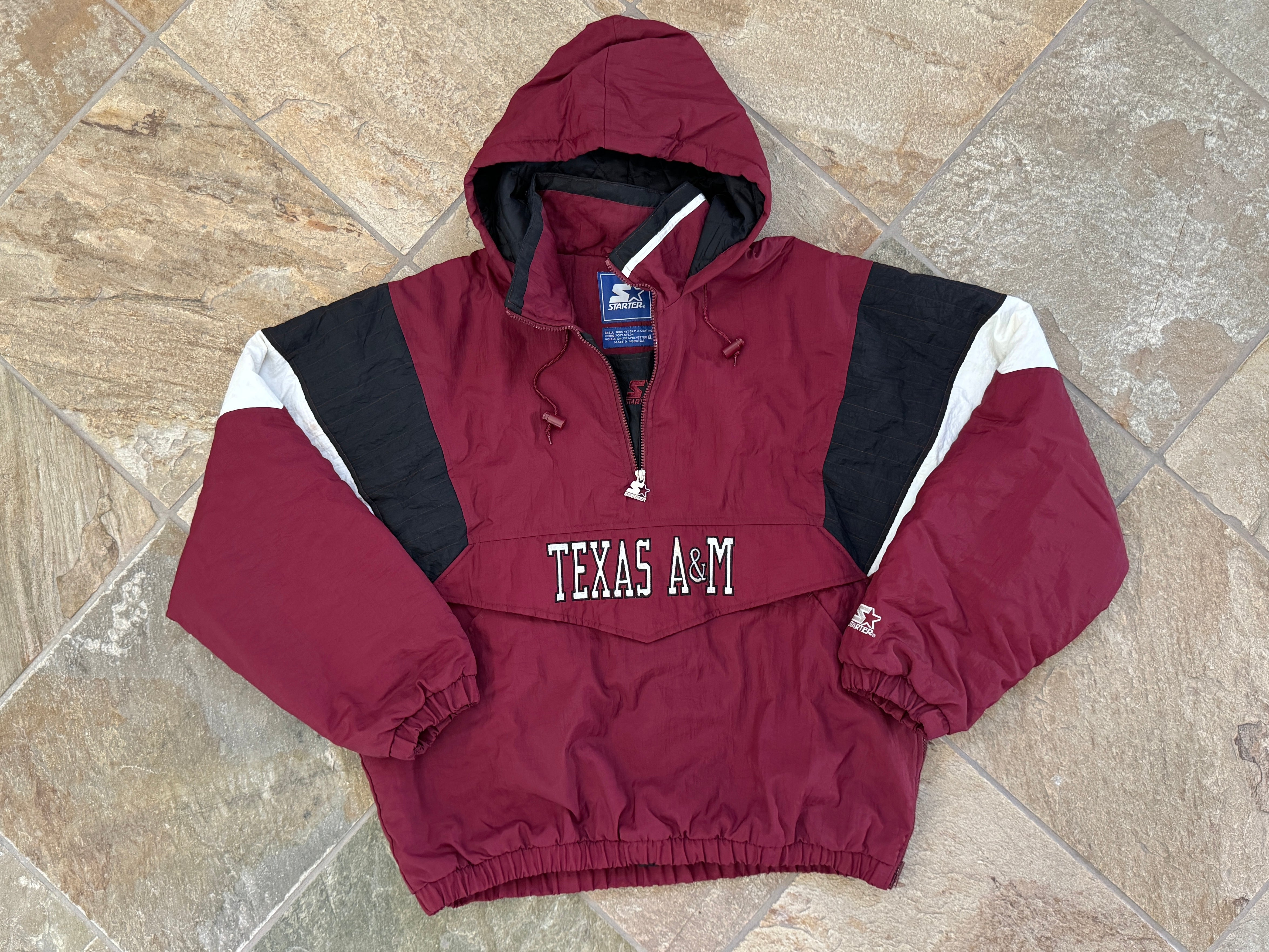 TEXAS A&M AGGIES starter USA製 ナイロンスタジャン Vintage Texas A&M Aggies Starter Parka College Jacket, Size XL