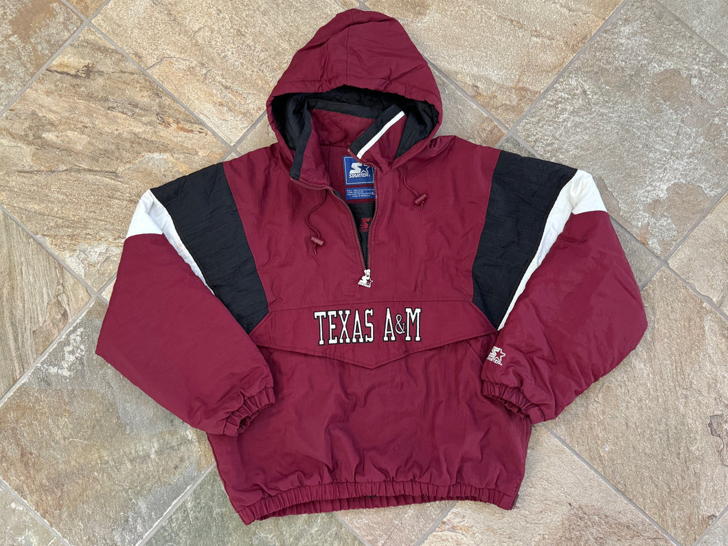 Vintage Texas A&M Aggies Starter Parka College Jacket, Size XL