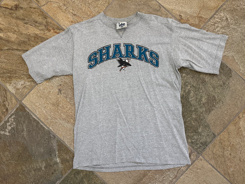 Vintage San Jose Sharks Lee Sports Hockey TShirt, Size Large