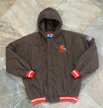 Load image into Gallery viewer, Vintage Cleveland Browns Starter Parka puffer Football Jacket, Size XL