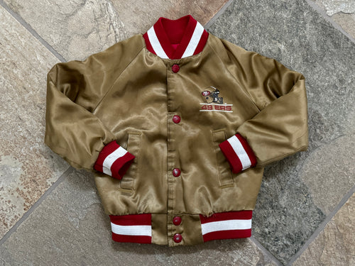 Vintage San Francisco 49ers Chalkline Satin Football Jacket, Size Youth Small, 4T