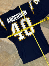 Load image into Gallery viewer, Vintage San Diego Chargers Gary Anderson Game Worn Sand Knit Football Jersey