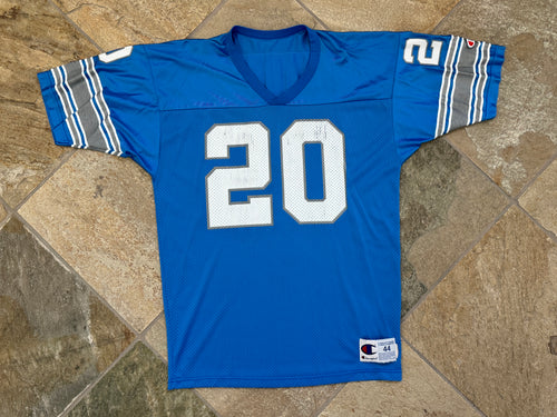 Vintage Detroit Lions Barry Sanders Champion Football Jersey, Size 44, Large