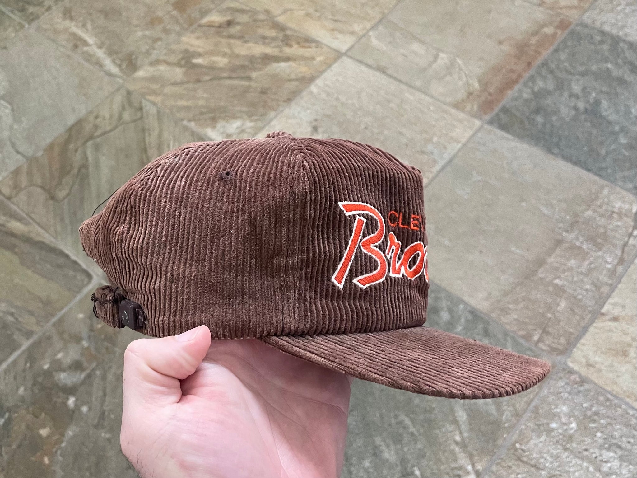 Vintage NFL Cleveland Browns Corduroy Snapback Hat