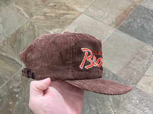 Vintage 90s Cleveland Browns Corduroy Snapback Hat