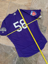 Load image into Gallery viewer, Colorado Rockies Game Worn Dean Espy Majestic Baseball Jersey, Size 50, XL