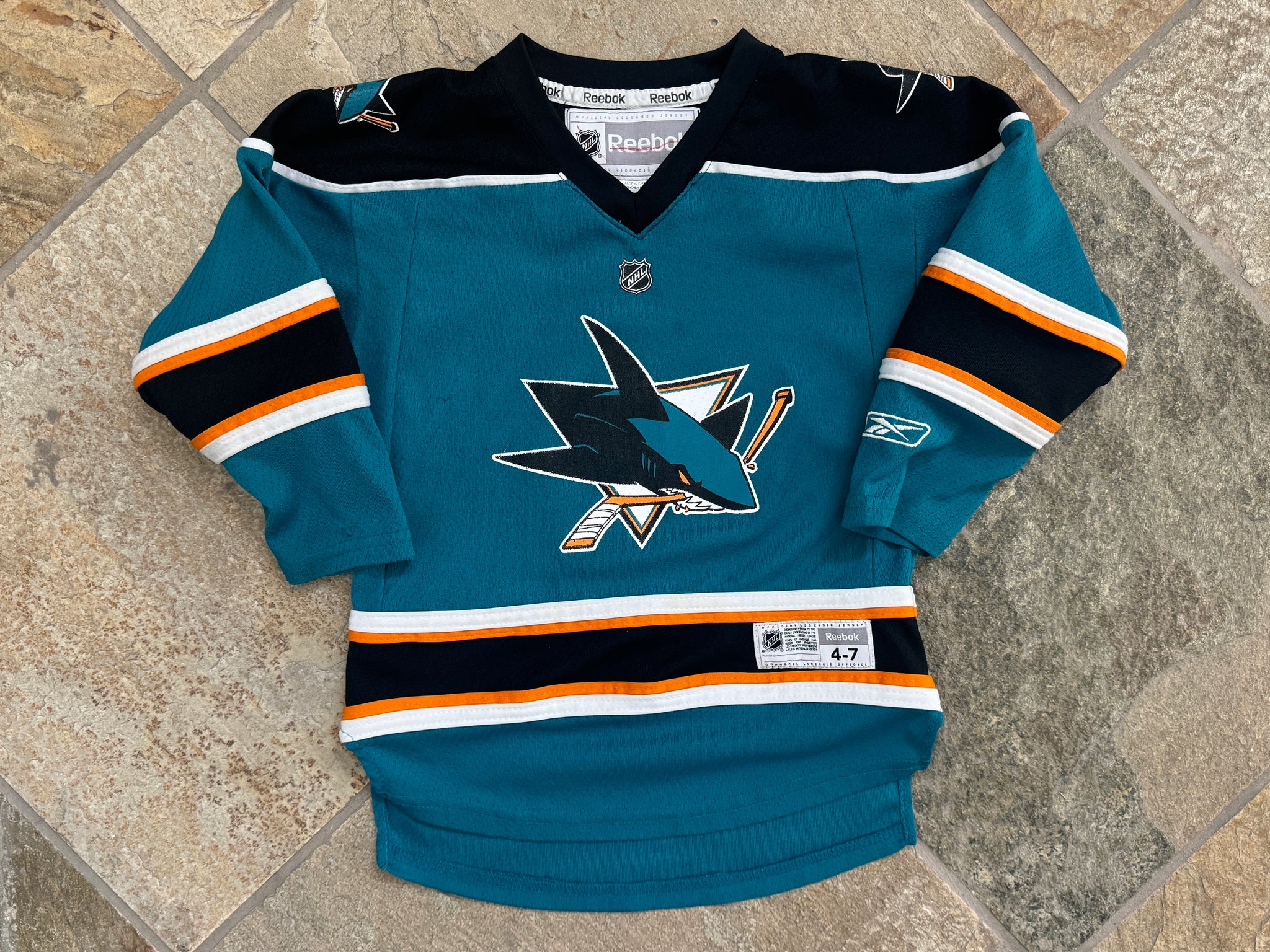 Reebok Jersey Youth Xl Jersey Vintage San Jose Sharks Reebok