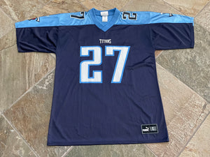 Vintage Tennessee Titans Eddie George Puma Football Jersey, Size Large