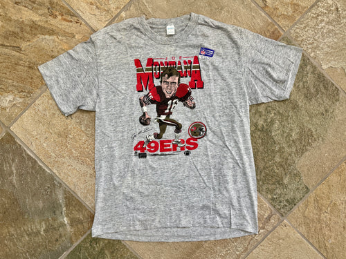 Vintage San Francisco 49ers Joe Montana Salem Football TShirt, Size Large