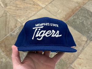 Vintage Memphis State Tigers Sports Specialties Script Snapback College Hat