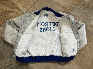 Vintage Detroit Lions Starter Satin Football Jacket, Size XL