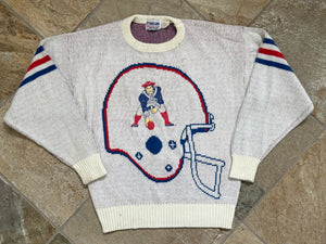 Vintage New England Patriots Cliff Engle Sweater Football Sweatshirt, Size Large