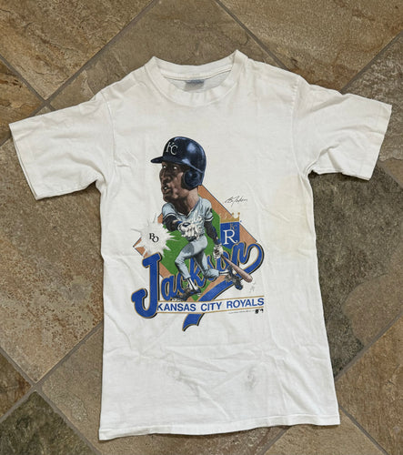 Vintage Kansas City Royals Bo Jackson Salem Baseball TShirt, Size Medium