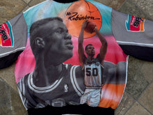 Load image into Gallery viewer, Vintage San Antonio Spurs David Robinson Chalkline Fanimation Basketball Jacket, Size XL