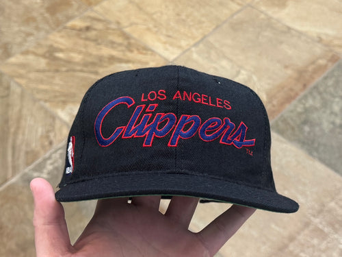 Vintage Los Angeles Clippers Sports Specialties Script Snapback Basketball Hat