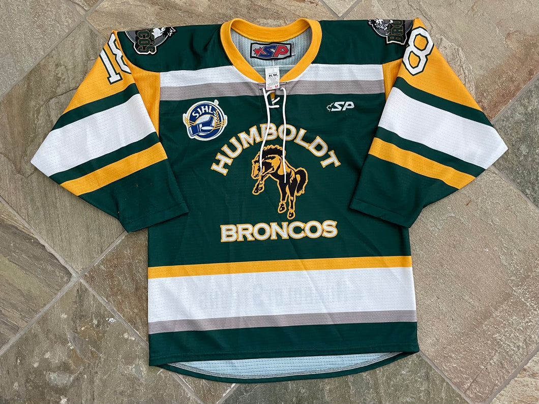 Humboldt Broncos SP SJHL minor league Hockey Jersey, Size Medium.