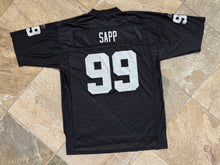 Load image into Gallery viewer, Vintage Oakland Raiders Warren Sapp Reebok Football Jersey, Size Large
