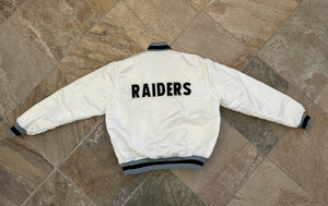 Vintage Oakland Raiders Starter Satin Football Jacket, Size XL