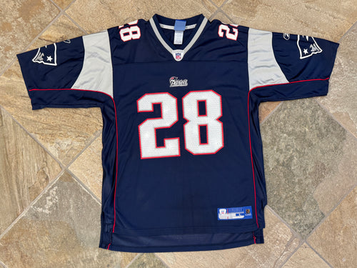 Vintage New England Patriots Corey Dillon Reebok Football Jersey, Size Large