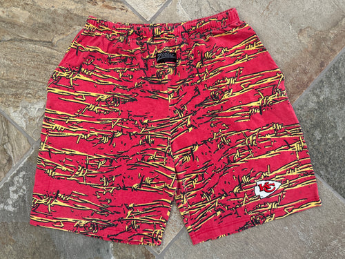 Vintage Kansas City Chiefs Zubaz Football Shorts, Size XL