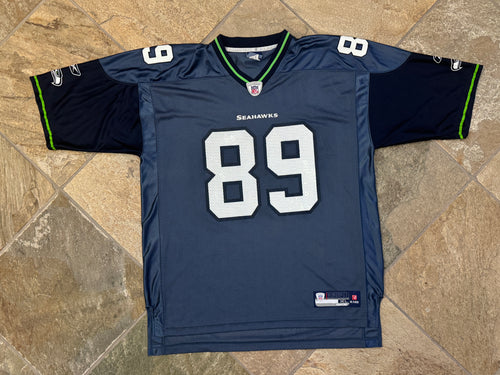 Vintage Seattle Seahawks John Carlson Reebok Football Jersey, Size XL
