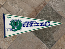 Load image into Gallery viewer, Vintage San Antonio Gunslingers USFL Football Pennant