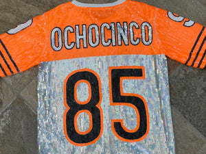 Vintage Cincinnati Bengals Ochocinco Sequin Football Jersey,  Size Large