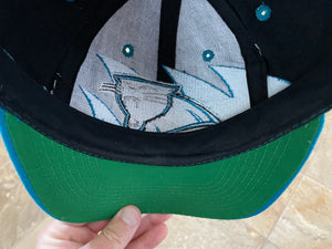 Vintage Carolina Panthers Logo Athletic Sharktooth Snapback Football Hat