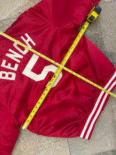 Load image into Gallery viewer, Vintage Cincinnati Reds Johnny Bench Chalk Line Satin Baseball Jacket, Size Medium
