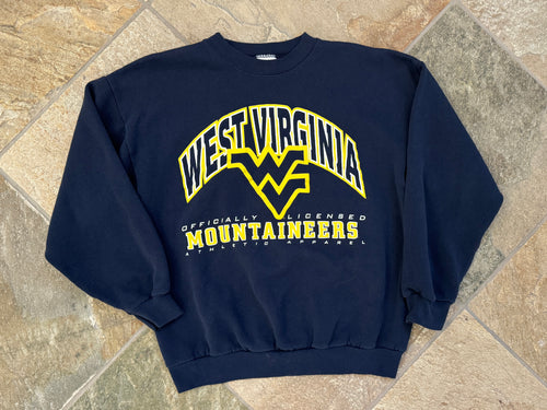 Vintage West Virginia Mountaineers College Sweatshirt, Size Large