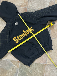 Vintage Pittsburgh Steelers Starter Parka Football Jacket, Size Large