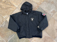 Load image into Gallery viewer, Vintage Los Angeles Raiders Parka Football Jacket, Size Large