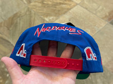 Load image into Gallery viewer, Vintage Quebec Nordiques Twins Snapback Hockey Hat