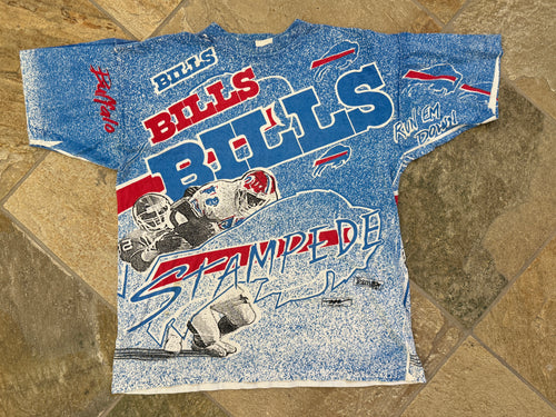 Vintage Buffalo Bills Magic Johnson Football TShirt, Size Large