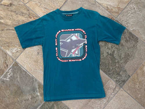 Vintage San Jose Sharks Blueline Hockey TShirt, Size Medium