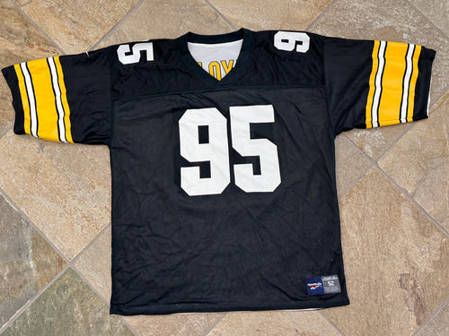 Vintage Pittsburgh Steelers Greg Lloyd Reversible Reebok Football Jersey, Size 52, XXL