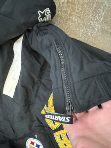 Vintage Pittsburgh Steelers Starter Parka Football Jacket, Size XL