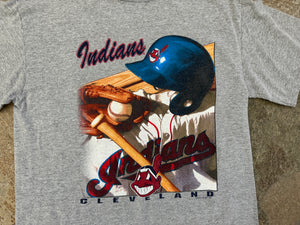 Vintage Cleveland Indians Nutmeg Lee Baseball TShirt, Size Youth XL