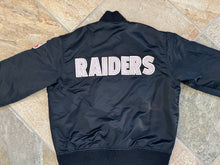 Load image into Gallery viewer, Vintage Los Angeles Raiders Starter Satin Football Jacket, Size Medium