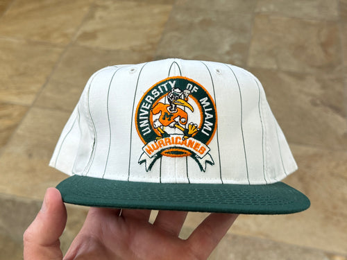 Vintage Miami Hurricanes Starter Pinstripe Snapback College Hat