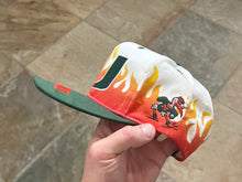 Load image into Gallery viewer, Vintage Miami Hurricanes On Fire Front Row Snapback College Hat