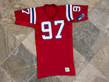 Load image into Gallery viewer, Vintage New England Patriots Hodge Smith Game Worn Sand Knit Football Jersey