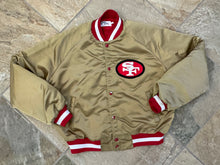 Load image into Gallery viewer, Vintage San Francisco 49ers Chalk Line Satin Football Jacket, Size Large