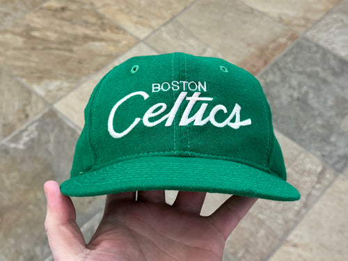 Vintage Boston Celtics Sports Specialties Script Snapback Basketball Hat