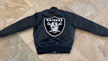 Load image into Gallery viewer, Vintage Los Angeles Raiders Starter Satin Football Jacket, Size Medium